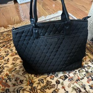 Vera Bradley Quilted Black Tote